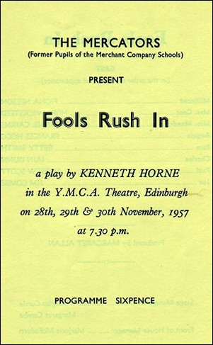 Programme for "Fools Rush In"