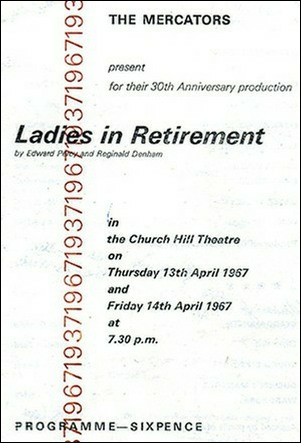 Programme for "Ladies in Retirement"
