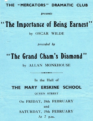 Flyer for "The Grand Cham's Diamond" & "The Importance of Being Earnest"