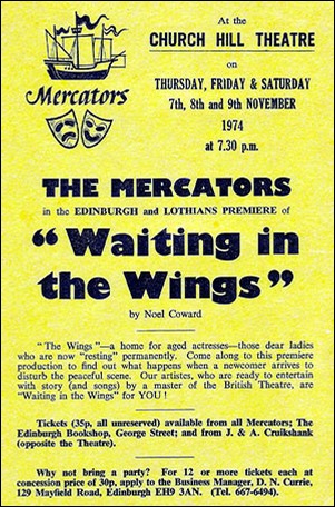 Flyer for "Waiting in the Wings"