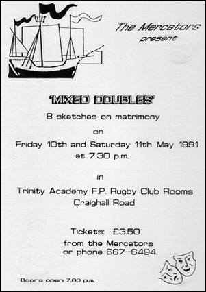 Flyer for "Mixed Doubles"