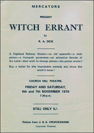 Handbill for "Witch Errant"