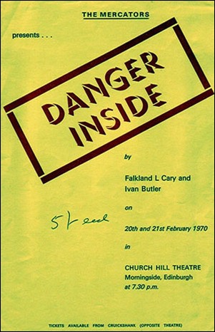Flyer for "Danger Inside"