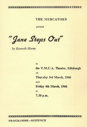 Programme for "Jane Steps Out"