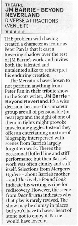 J.M. Barrie - Beyond Neverland - Review