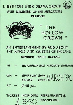 Flyer for "The Hollow Crown"