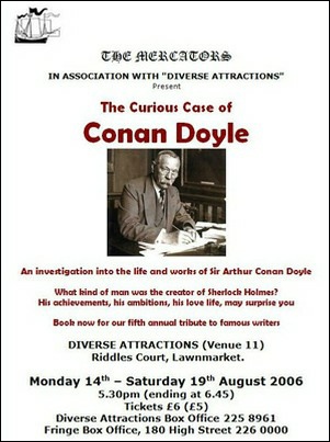 Flyer for "The Curious Case of Conan Doyle"