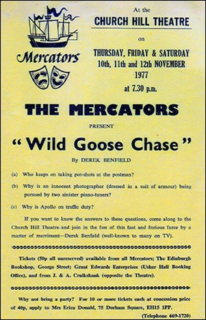 Flyer for "Wild Goose Chase"