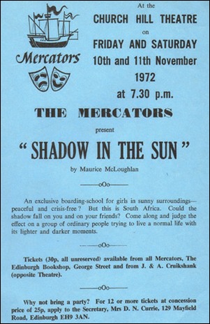 Flyer for "Shadow In The Sun"