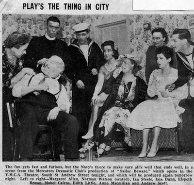 Newspaper photo of "Sailor Beware"