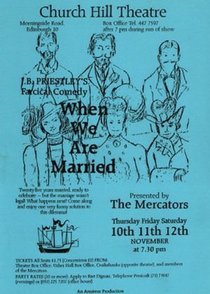 Flyer for "When We Are Married"