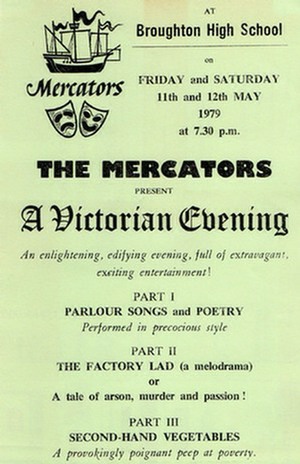Flyer for "A Victorian Evening"