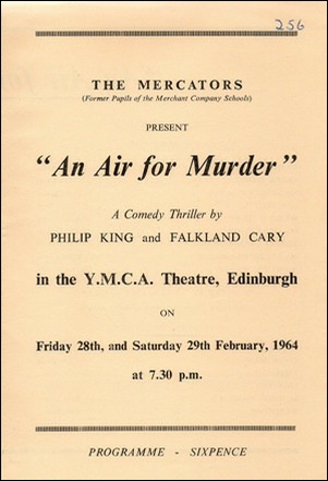 Programme for "An Air for Murder"
